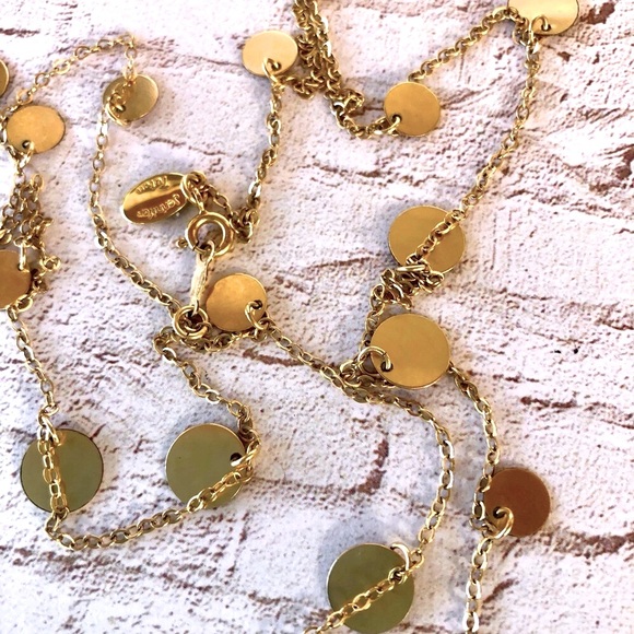 Jennifer Tuton 14k Gold Filled Super Sparkly Long Necklace - Picture 3 of 6